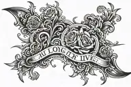 Long live AJ tattoo design idea