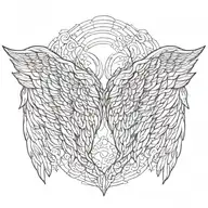 Angel wings tattoo design idea