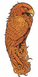 giant phoenix tattoo design idea