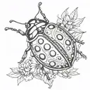 Ladybug tattoo design idea