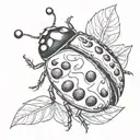 Ladybug tattoo design idea
