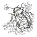 Ladybug tattoo design idea