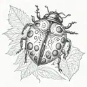 Ladybug tattoo design idea