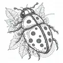Ladybug tattoo design idea