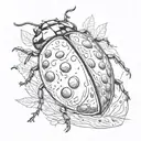 Ladybug tattoo design idea