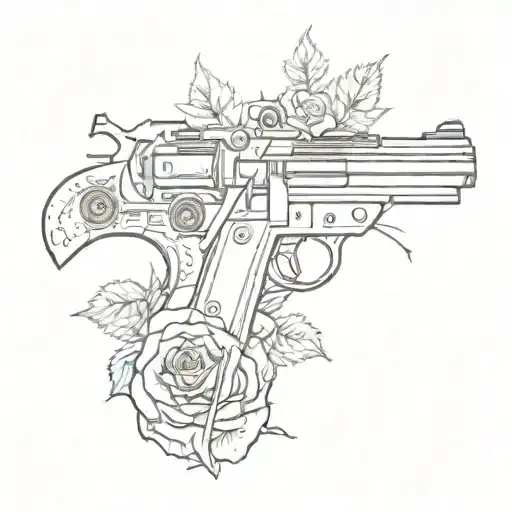 Combine elements of Depeche Mode and Guns'n'Roses into a unique tattoo design tattoo design idea