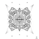 ladybug and diamond tattoo design idea