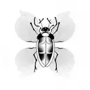 ladybug tattoo design idea