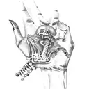 Skeleton Hand tattoo design idea