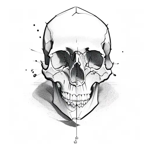 Skull tattoo design idea