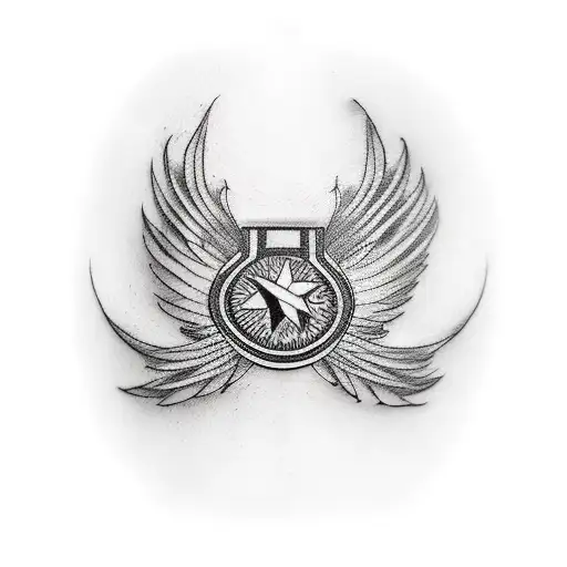 Wing of cuban FAR pilot  tattoo design idea