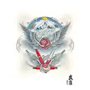 Wing of cuban FAR pilot  tattoo design idea