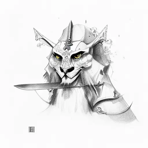 sword and cross tattoo design idea