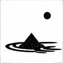 Solar system , minimalism tattoo design idea