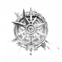 sleeve tattoo using games bioshock, far cry, borderlands 3, assassin's creed, metro exodus, fallout, skyrim tattoo design idea