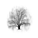 willow tree tattoo design idea