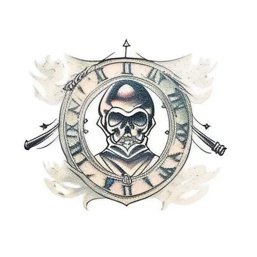 arma medieval tattoo design idea