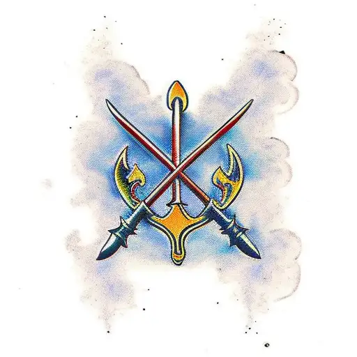 Medieval Weapon tattoo design idea