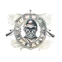 arma medieval tattoo design idea