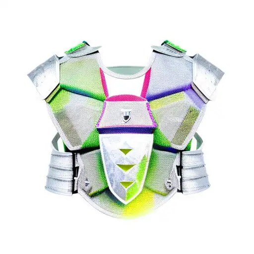 Knight full body armor tattoo design idea