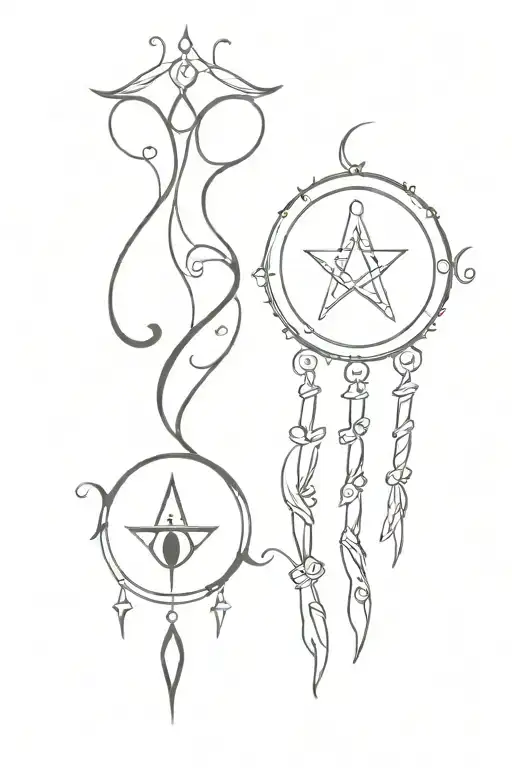 gemini sign, virgo zodiac sign libra zodiac sign hamsa evil eye spine tattoo tattoo design idea