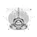 adventure time in Rick and Morty style  tattoo design idea