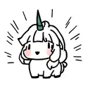 cute unicorn tattoo design idea