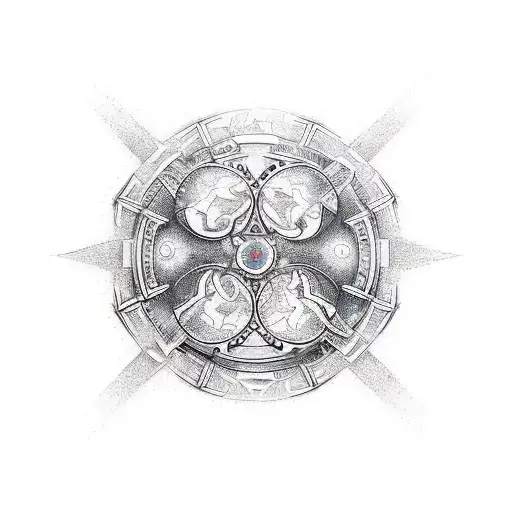 Gemini virgo tattoo design idea