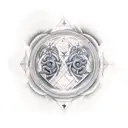 Gemini virgo tattoo design idea