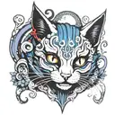 Alice madness returns chesire cat  tattoo design idea