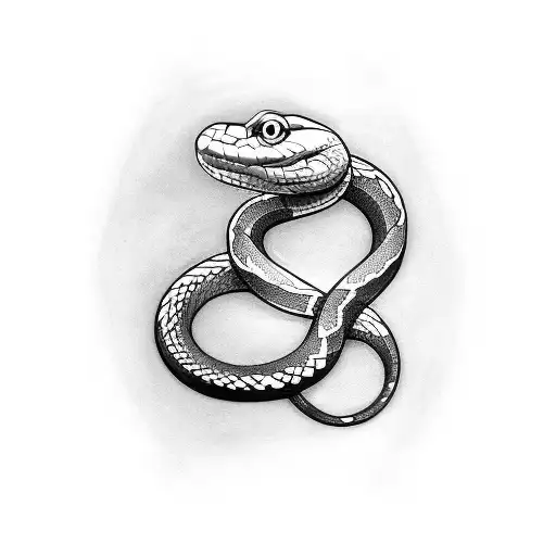 Snake lower arm tattoo design idea