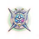 cyber sigilism tattoo design idea