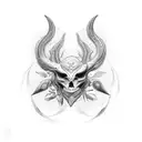 cyber sigilism tattoo design idea