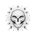 cyber sigilism tattoo design idea