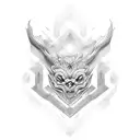 cyber sigilism tattoo design idea