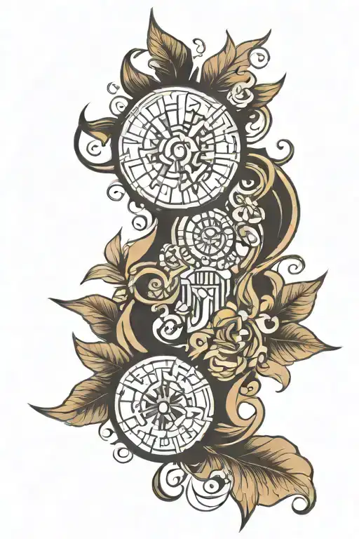 The word perspective tattoo design idea