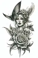 perspective  tattoo design idea