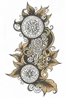 The word perspective tattoo design idea