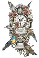 The word perspective tattoo design idea