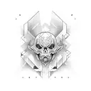 Chaos and order tattoo design idea