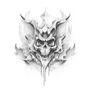 Chaos and order tattoo design idea
