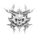 Chaos and order tattoo design idea