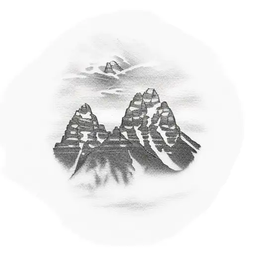 Grand Tetons tattoo design idea