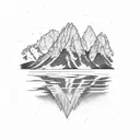 Grand Tetons tattoo design idea