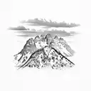 Grand Tetons tattoo design idea