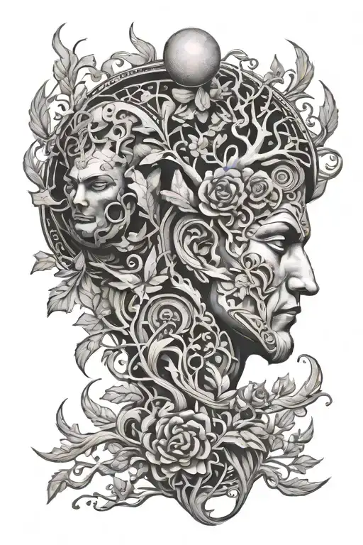 nature and mythological men inspired tattoo tattoo design idea