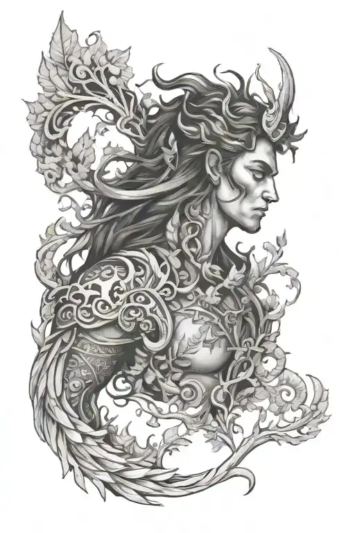 nature and mythological men inspired tattoo tattoo design idea