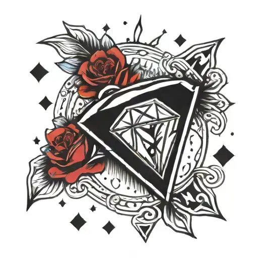 Diamonds made under pressure tattoo design idea