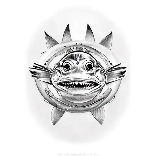 Tuna tattoo design idea