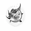 Tuna fish tattoo design idea